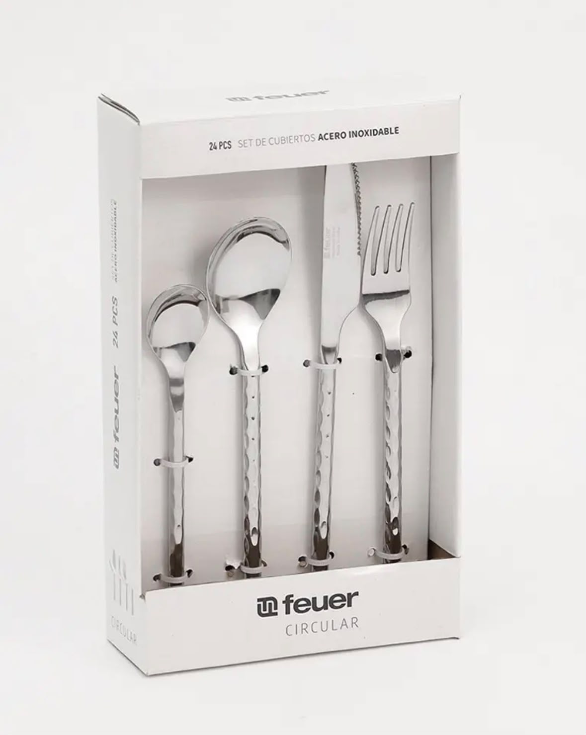 Set de 24 cubiertos FEUER Circular