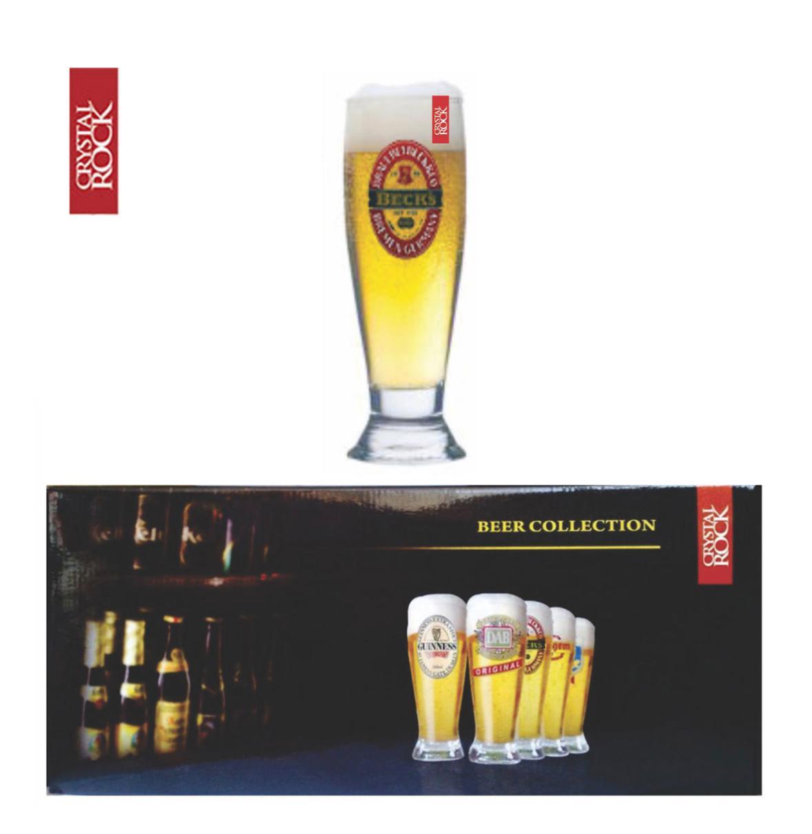Set de 6 vasos para cerveza